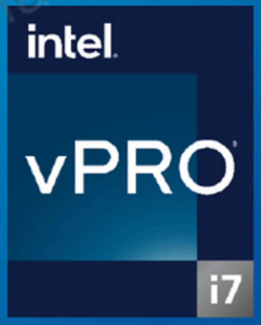 vPro i7 CPUシール